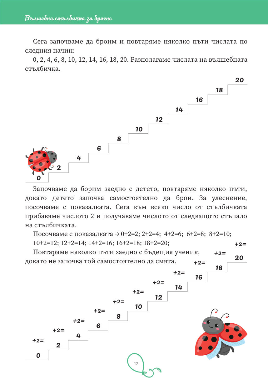 Страница 12: броене и събиране през 2